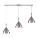 Sharon 3 Light 36 inch Aluminum Multi Pendant Ceiling Light, Configurable