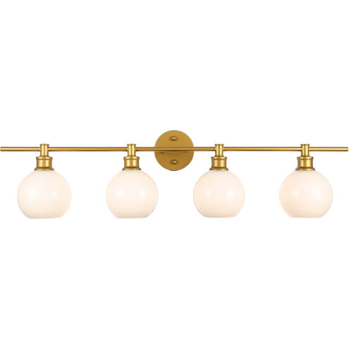 Syracuse 4 Light 38 inch Brass Wall sconce Wall Light