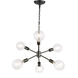 Charleston 6 Light 16 inch Black Pendant Ceiling Light