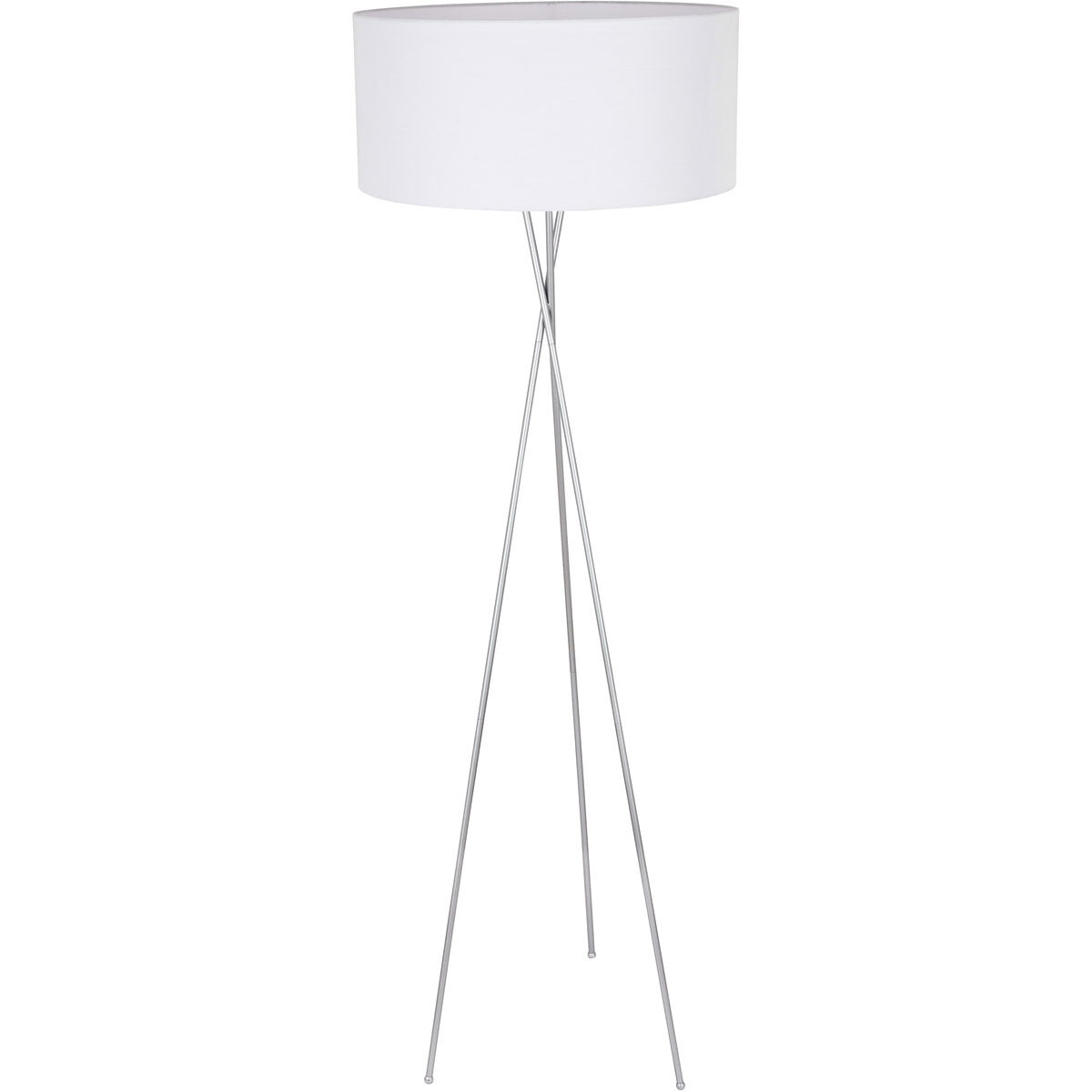 Moreau 66 inch 60 watt Silver Floor lamp Portable Light