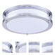 Trafford LED 12 inch Polished Nickel Flush Mount Ceiling Light