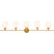 Rochester 5 Light 47 inch Brass Wall sconce Wall Light