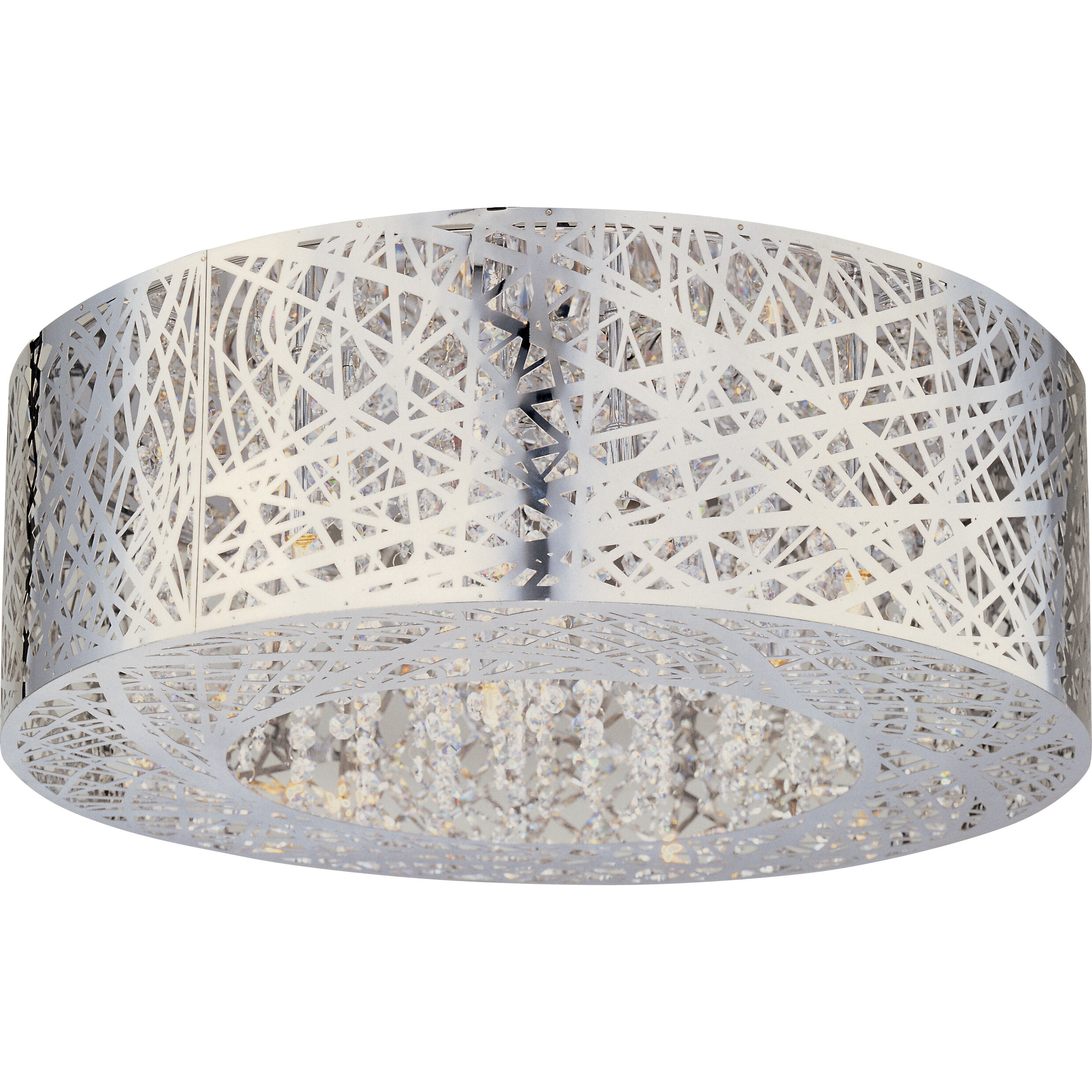 Troy LED 23.5 inch Polished Chrome Flush Mount Ceiling Light