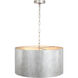 Ancram 3 Light 20 inch Vintage Silver Pendant Ceiling Light