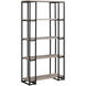 Munhall Dark Taupe and Black Bookcase