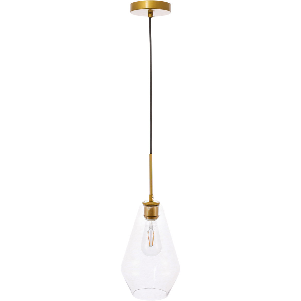 Rochester 1 Light 7 inch Brass Pendant Ceiling Light