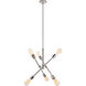 Newtown 6 Light 17 inch Polished Nickel Pendant Ceiling Light