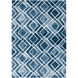 Lampeter 91 X 63 inch Navy/Denim/Light Gray Rugs, Polypropylene