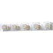Westbury 5 Light 39 inch Polished Chrome Bath Vanity Light Wall Light