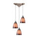Perinton 3 Light 10 inch Satin Nickel Mini Pendant Ceiling Light
