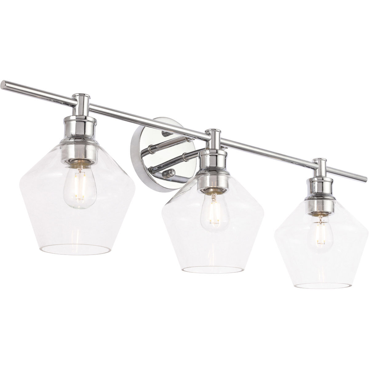 Rochester 3 Light 28 inch Chrome Wall sconce Wall Light