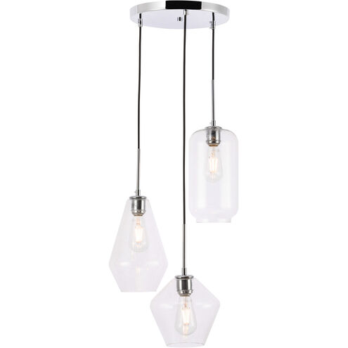 Rochester 3 Light 17 inch Chrome Pendant Ceiling Light
