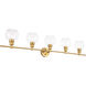 Syracuse 5 Light 47 inch Brass Wall sconce Wall Light