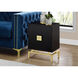 Seneca 24 X 18 inch Cappuccino and Gold Accent End Table or Night Stand