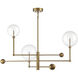 Lumenfold Adjustable Orb ChandelierLumenfold 46 inch Natural Brass Chandelier Ceiling Light