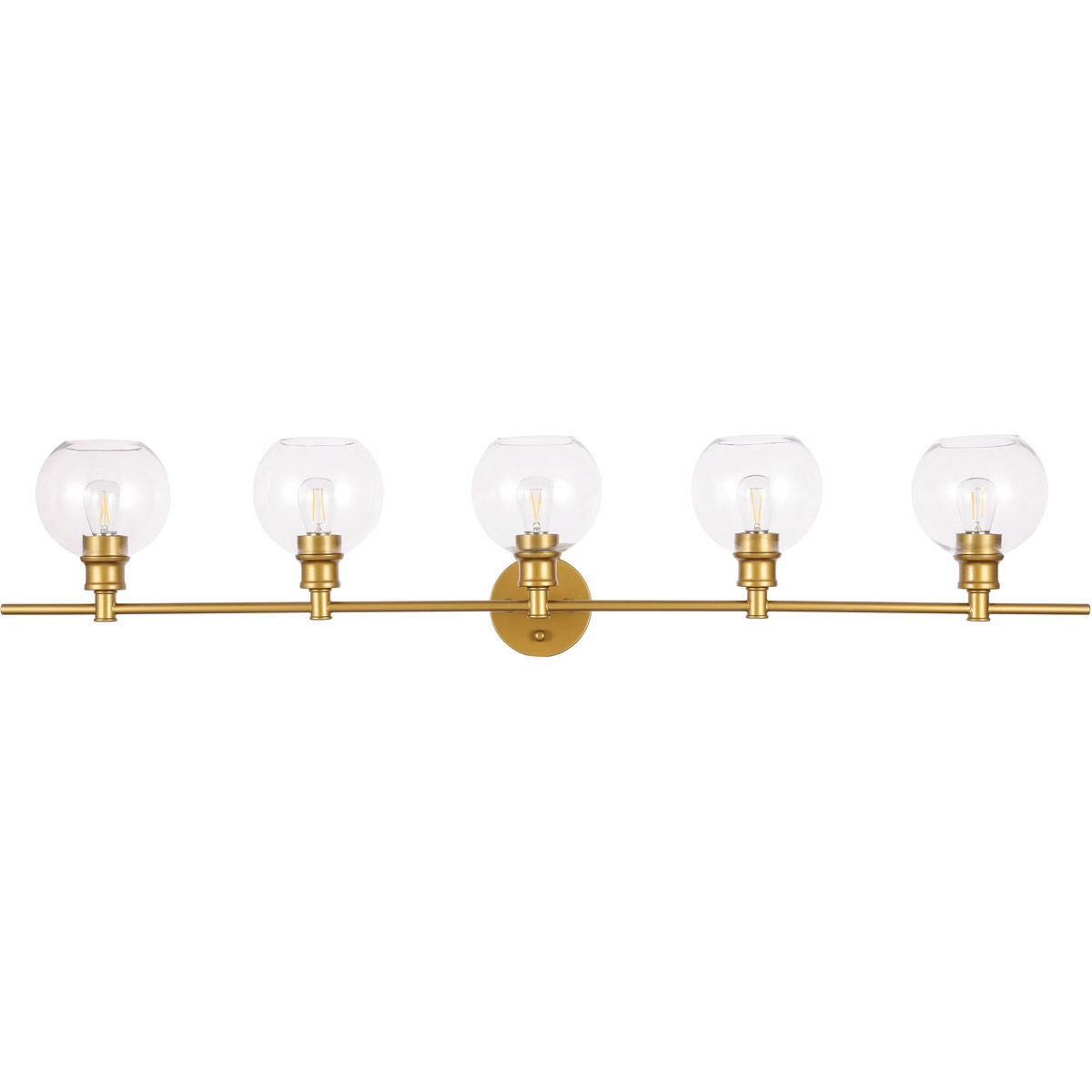 Syracuse 5 Light 47 inch Brass Wall sconce Wall Light