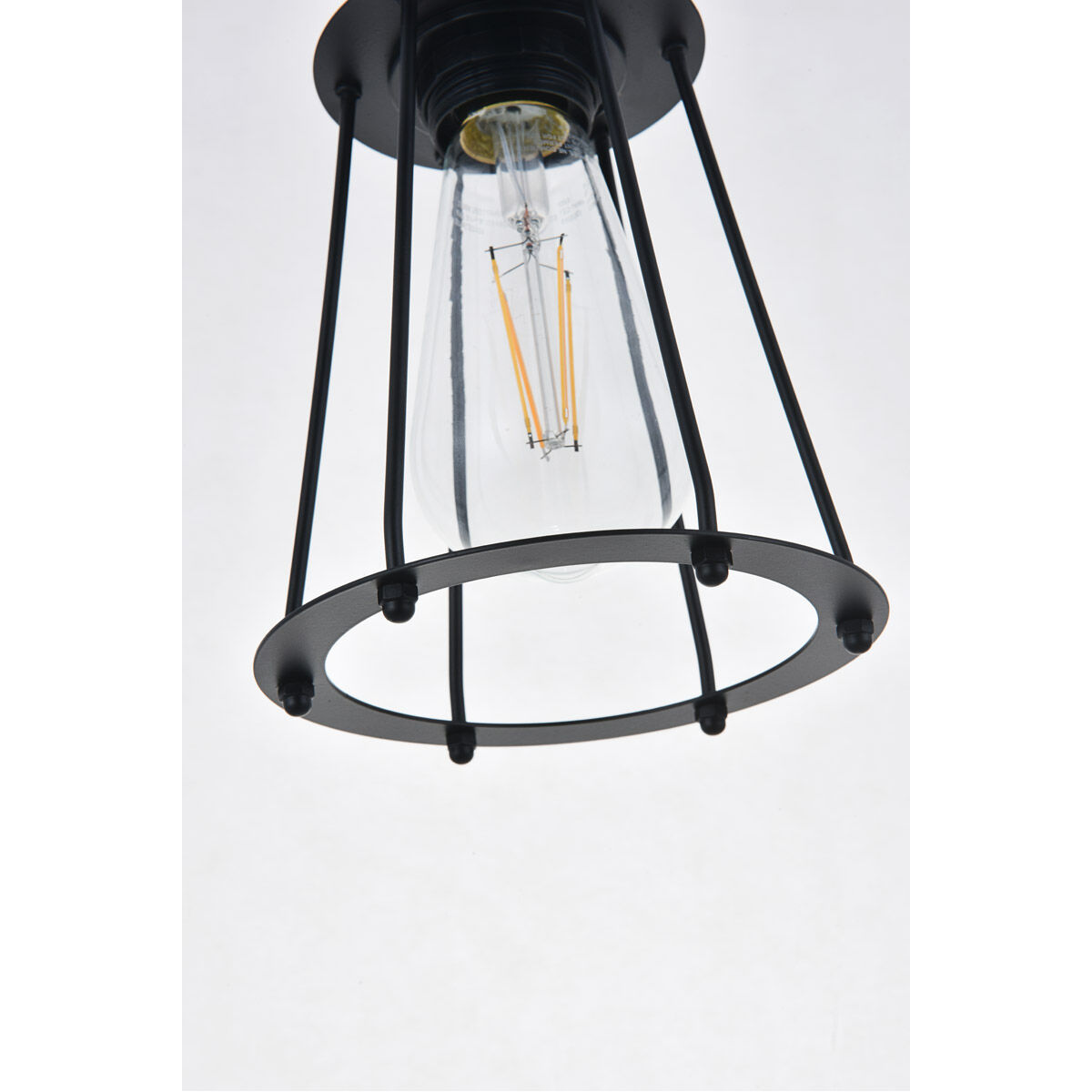 Phoenixville 1 Light 5.3 inch Brass and Black Pendant Ceiling Light