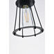 Phoenixville 1 Light 5.3 inch Brass and Black Pendant Ceiling Light