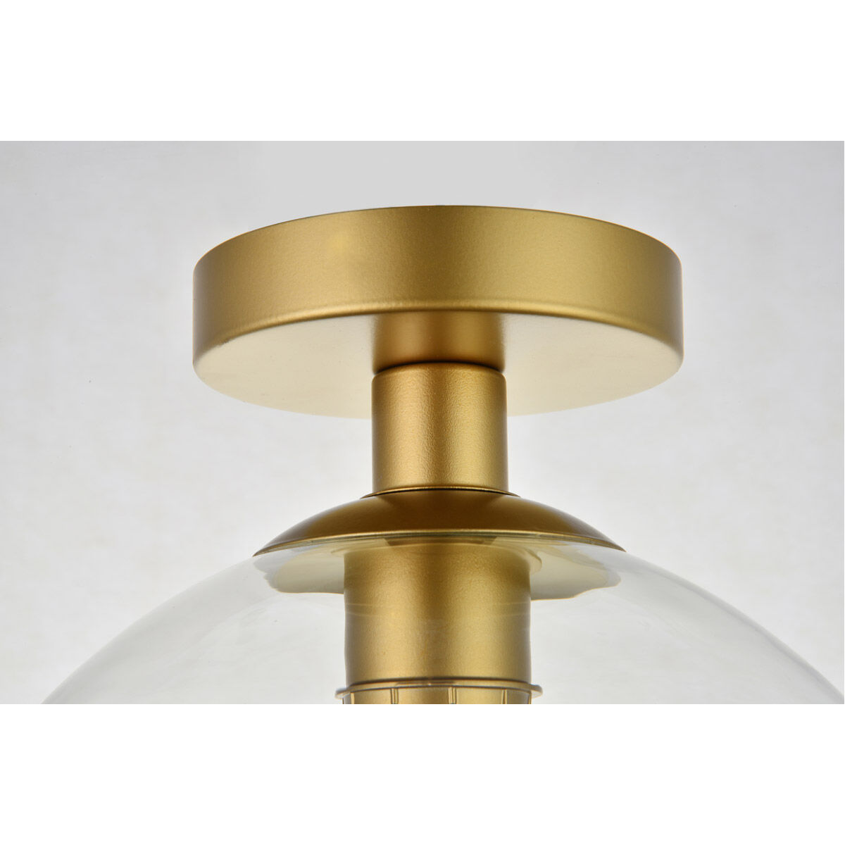 Huntington 1 Light 10 inch Brass Flush Mount Ceiling Light