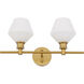 Rochester 2 Light 19 inch Brass Wall sconce Wall Light