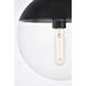 Oyster Bay 1 Light 10 inch Black Flush Mount Ceiling Light