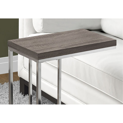 Bethlehem 25 X 18 inch Dark Taupe Accent End Table or Snack Table