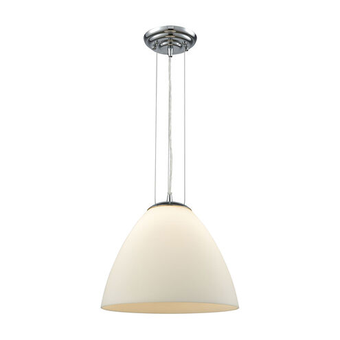 Oneonta 1 Light 12 inch Polished Chrome with White Mini Pendant Ceiling Light