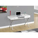 Ramapo 47 X 24 inch White and Chrome Computer Desk
