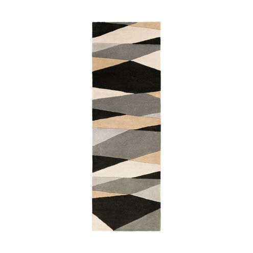 Philadelphia 72 X 48 inch Black/Cream/Taupe/Medium Gray/Butter Rugs, Wool