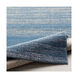 Haverford 87 X 63 inch Bright Blue/Medium Gray Rugs, Polypropylene and Polyester