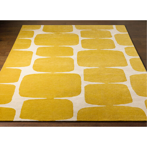 Ross 63 X 39 inch Mustard Rug, Rectangle