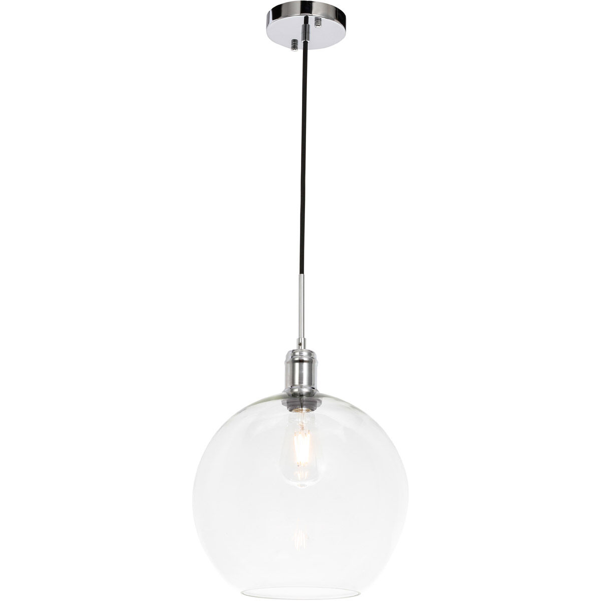 Rensselaer 1 Light 13 inch Chrome Pendant Ceiling Light