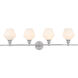 Rochester 4 Light 38 inch Chrome Wall sconce Wall Light