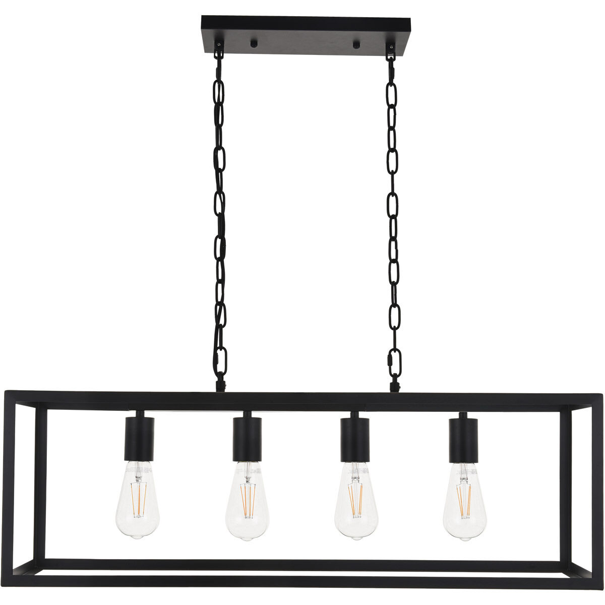 Coatesville 4 Light 9.4 inch Black Pendant Ceiling Light