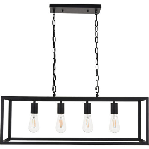Coatesville 4 Light 9.4 inch Black Pendant Ceiling Light