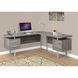 Ramapo 71 X 71 inch Dark Taupe and Silver Computer Desk