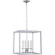 Oyster Bay 4 Light 16 inch Vintage Silver Pendant Ceiling Light