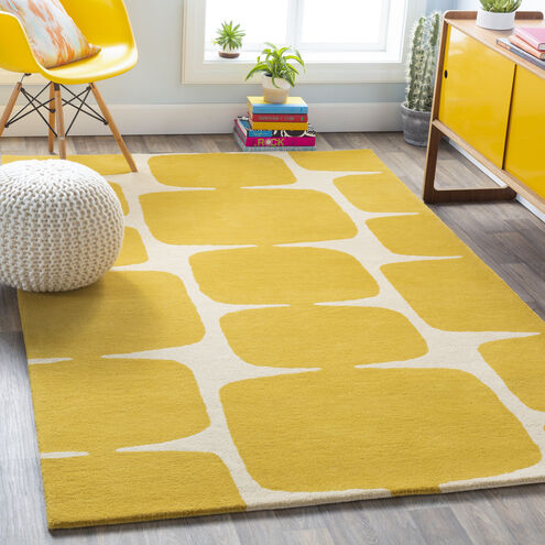 Ross 63 X 39 inch Mustard Rug, Rectangle