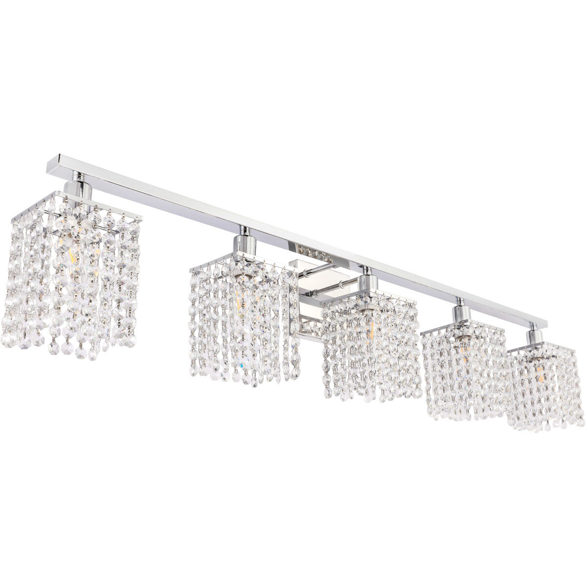 Adams 5 Light 42 inch Chrome Wall sconce Wall Light