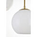 Huntington 3 Light 8 inch Brass Pendant Ceiling Light