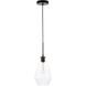 Rochester 1 Light 7 inch Black Pendant Ceiling Light
