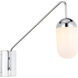 Malta 1 Light 4.8 inch Chrome Wall sconce Wall Light