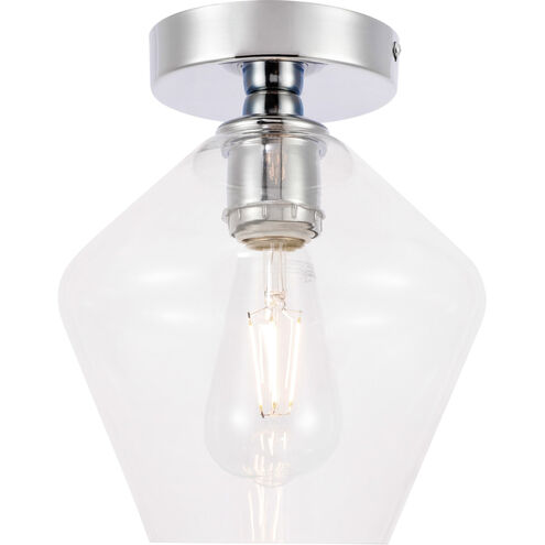 Rochester 1 Light 8 inch Chrome Flush Mount Ceiling Light