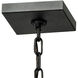 Logan 1 Light 5 inch Matte Black Outdoor Pendant