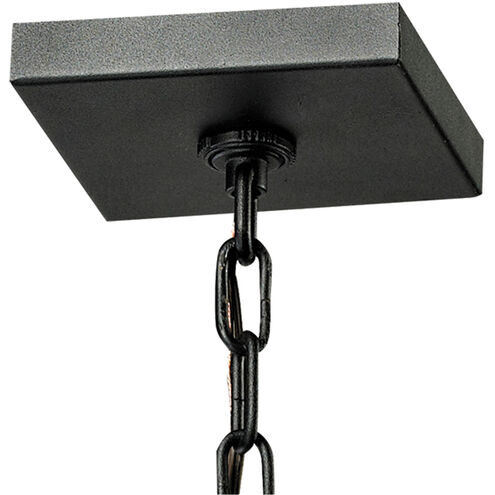 Logan 1 Light 5 inch Matte Black Outdoor Pendant