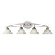 Middletown 4 Light 36 inch Satin Nickel Vanity Light Wall Light