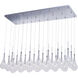 Collier LED 51.5 inch Polished Chrome Linear Pendant Ceiling Light
