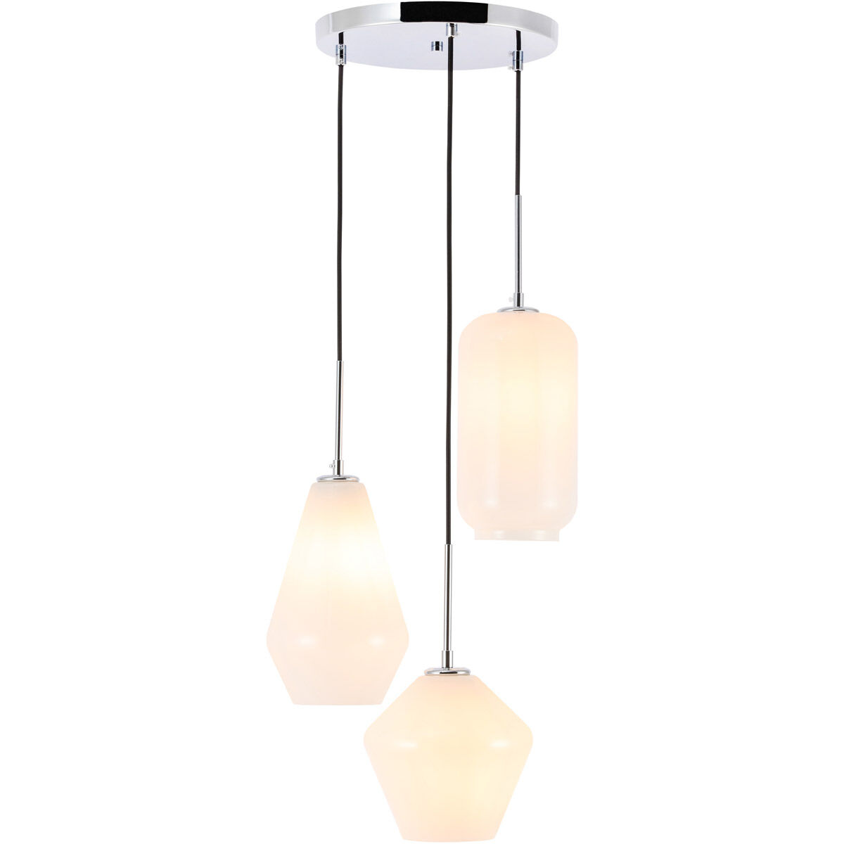 Rochester 3 Light 17 inch Chrome Pendant Ceiling Light