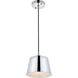 Dickinson 1 Light 7.9 inch Chrome Pendant Ceiling Light