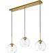 Huntington 3 Light 8 inch Brass Pendant Ceiling Light